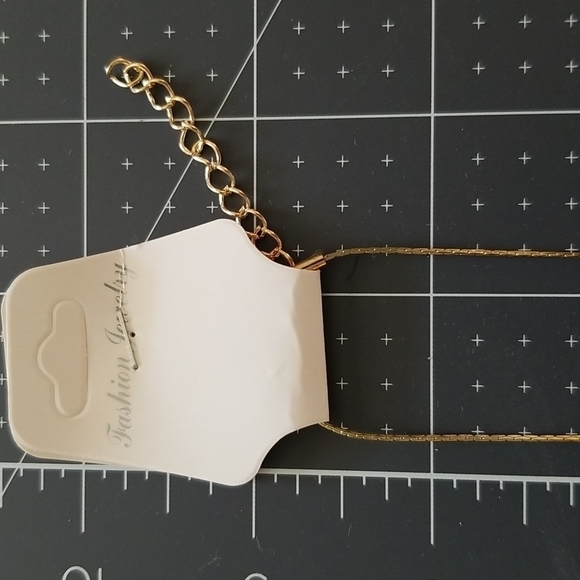 NEW Gold Colored Blue Eye 🧿 Pendant with Necklace Worn for 🍀 GOOD LUCK - Picture 5 of 6